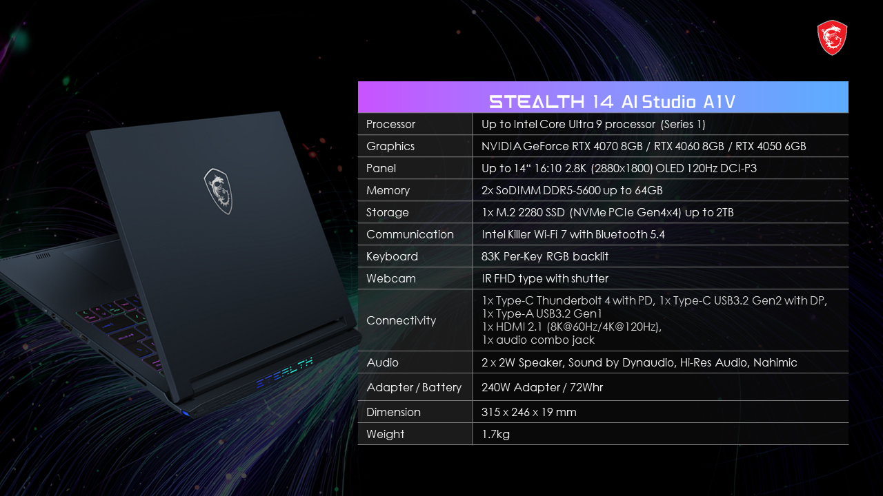 Stealth 14 AI Studio